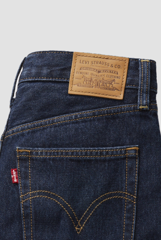 jeans wide leg dark blue woman