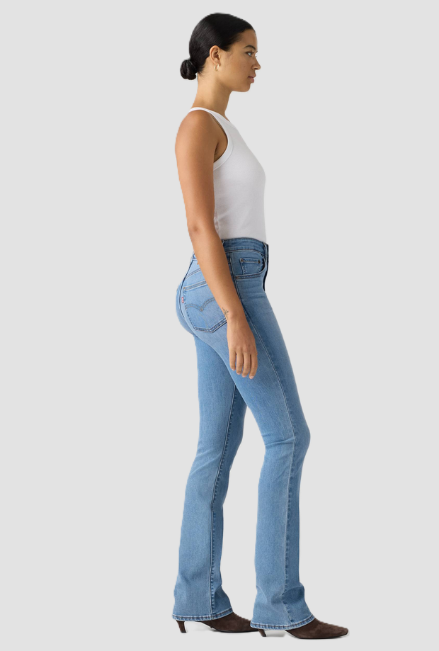 jeans bootcut woman blue medium