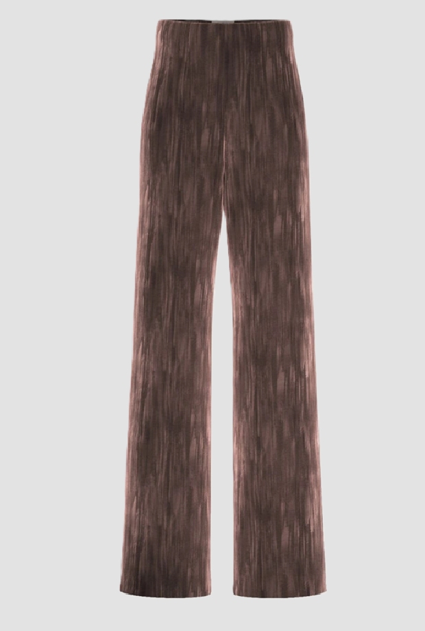 Velvet trousers woman brown