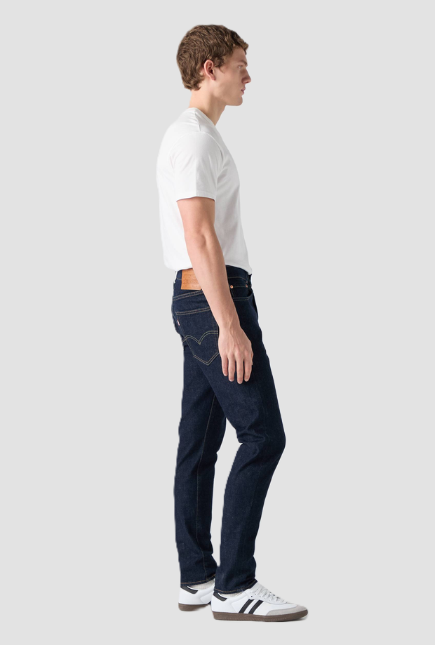 jeans low rise man dark blue