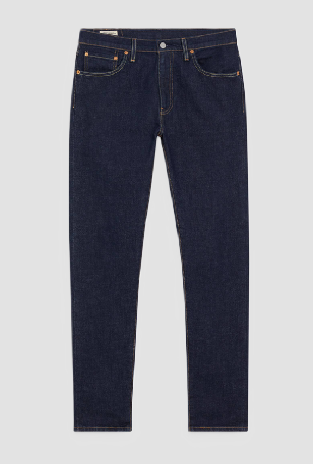 jeans low rise man dark blue