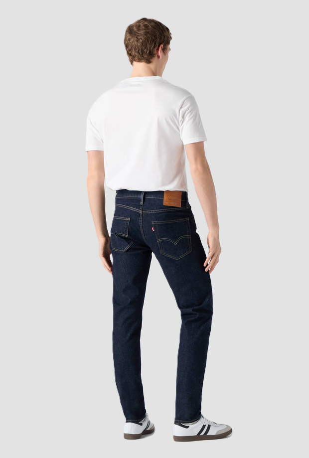 jeans low rise man dark blue