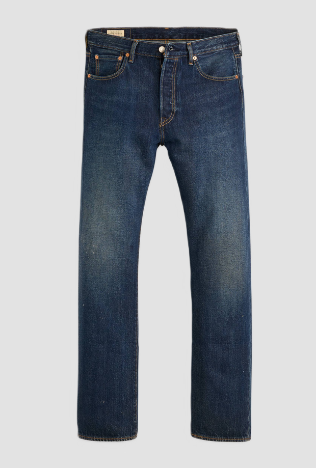 jeans straight fit man dark blue