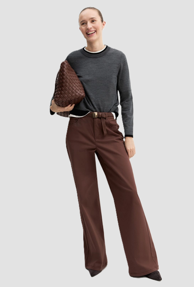 mesh in pure grey wool