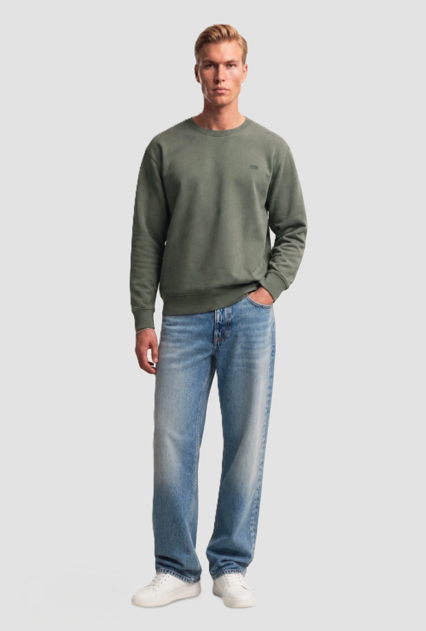 Crewneck sweatshirt man groen