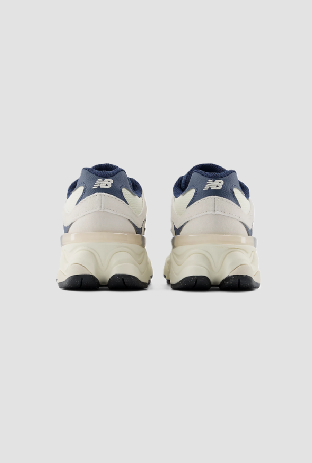scarpe 9060 da bambino panna-blu