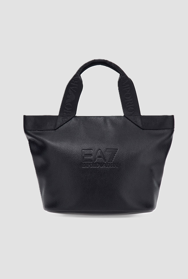 zwarte vrouw shopper tas