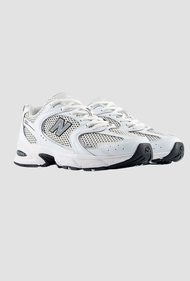 zapatos nb 530 unisex gris plata