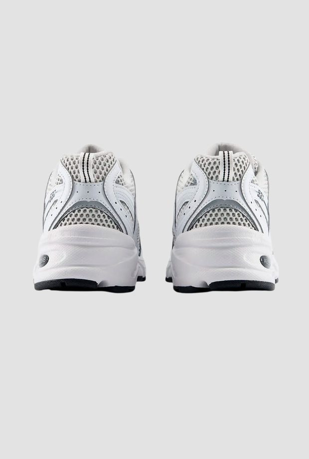 zapatos nb 530 unisex gris plata