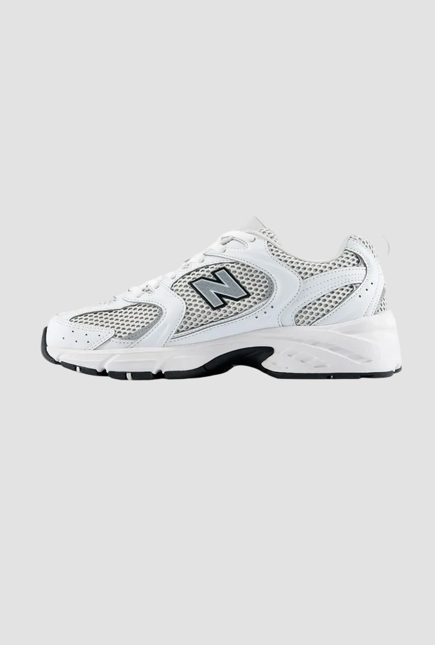 zapatos nb 530 unisex gris plata