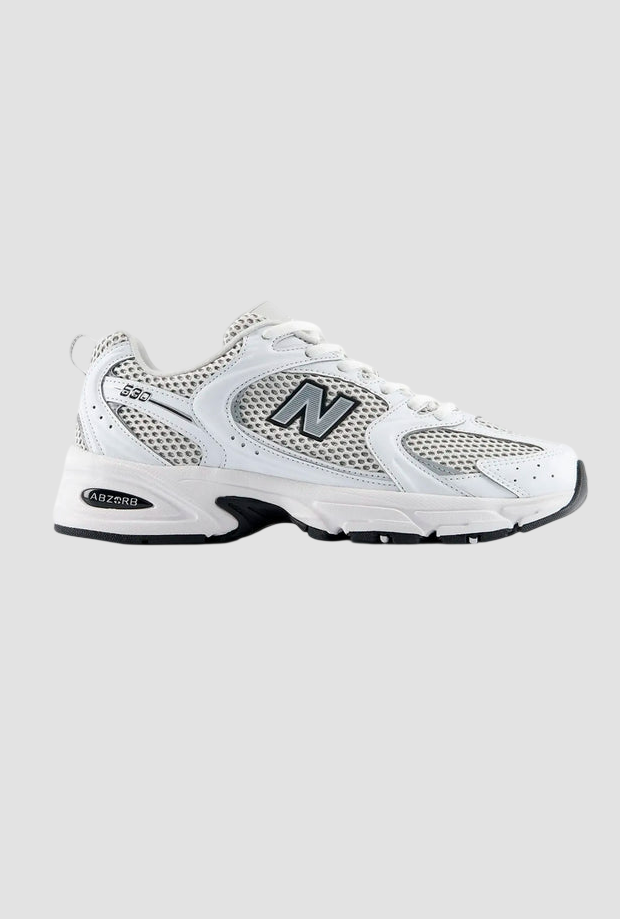 zapatos nb 530 unisex gris plata