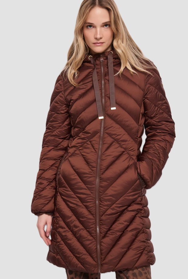 duvet with hood woman brown
