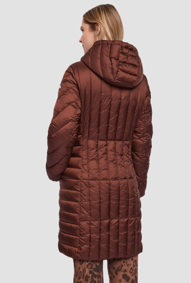 duvet with hood woman brown