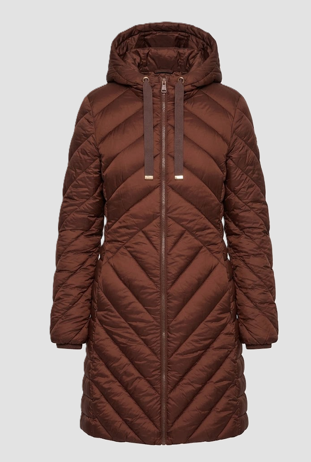 duvet with hood woman brown