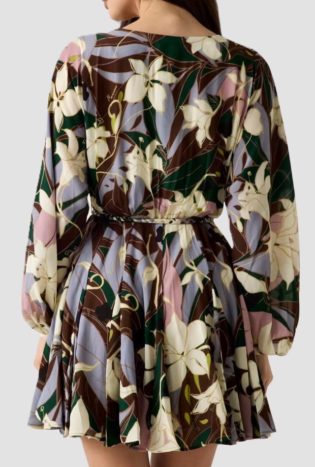 Blumengemusterte Kleid Frau