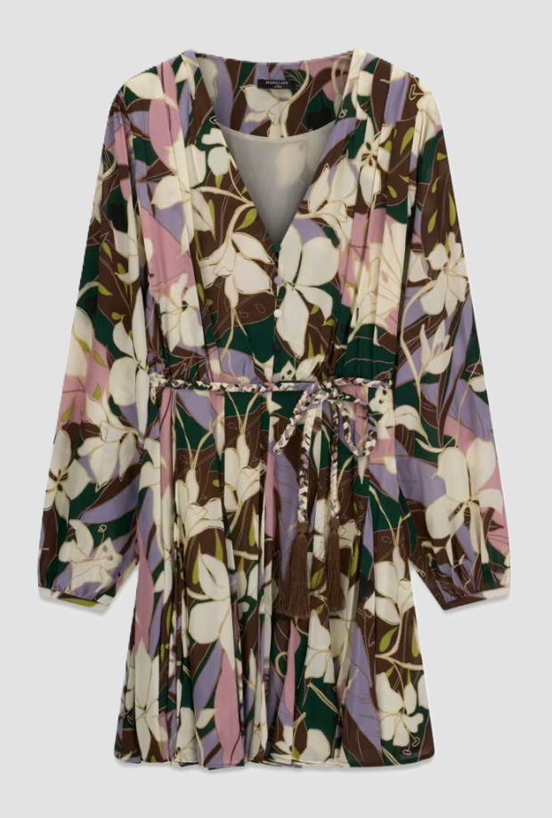 Blumengemusterte Kleid Frau
