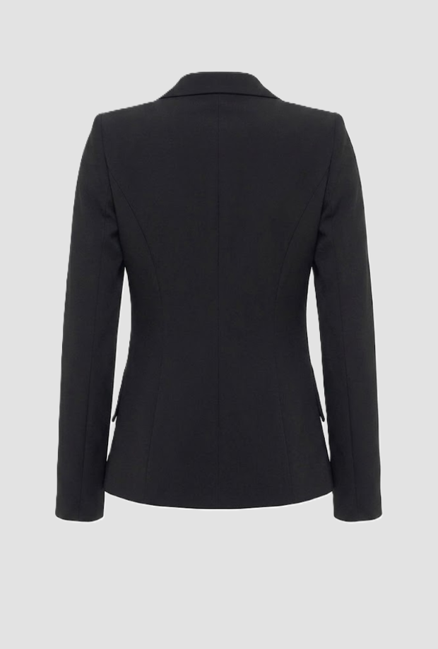 Jacke mit goldenen Knopf schwarz Frau