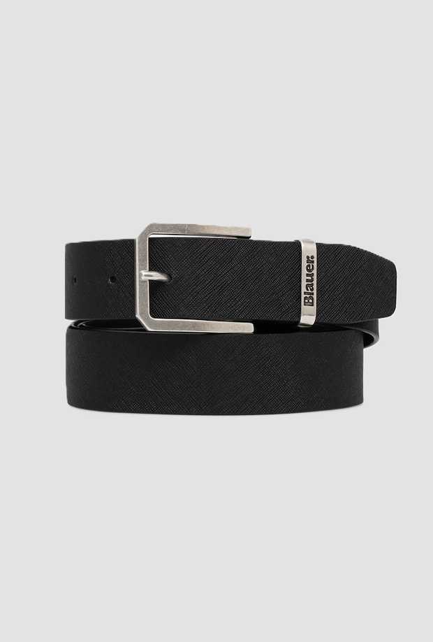 ceinture en vrai cuir noir homme