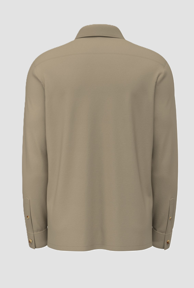 camicia uomo beige