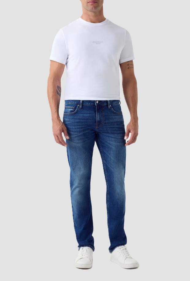 dark blue jeans