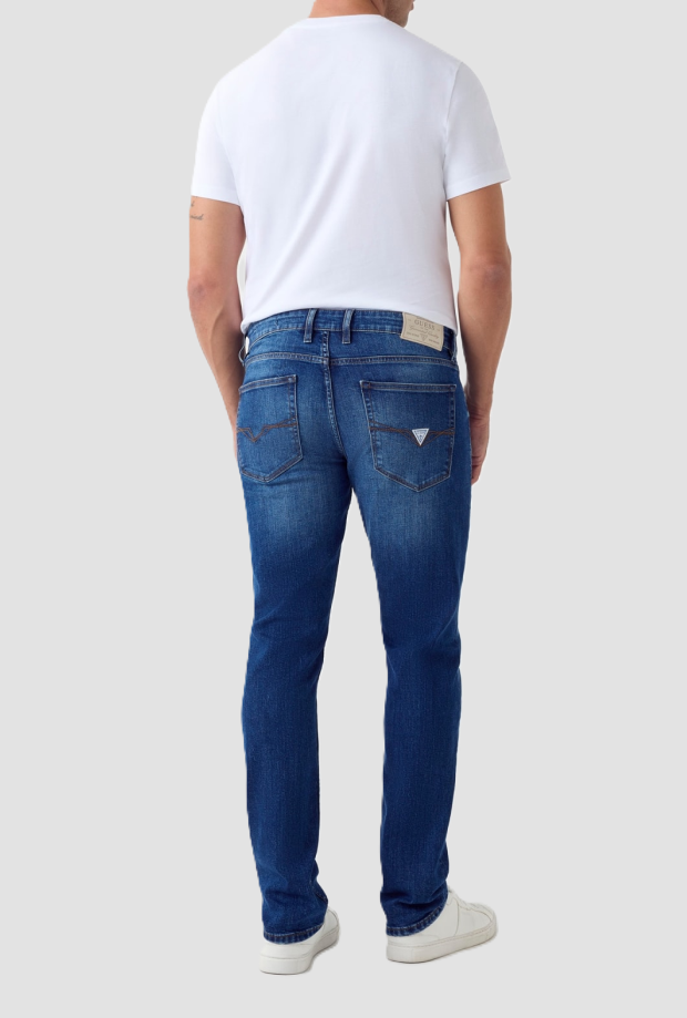 dark blue jeans