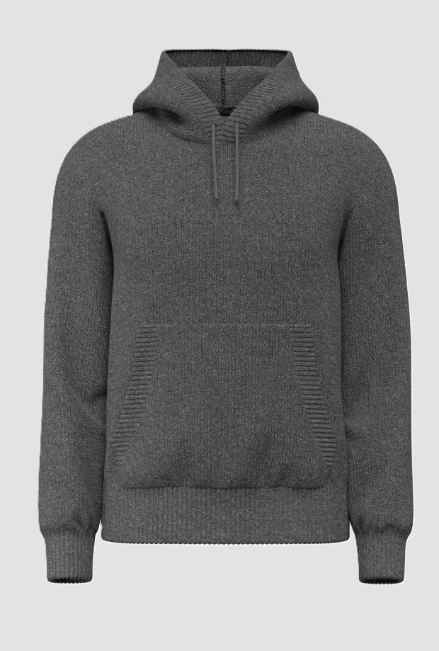 capucha hombre gris