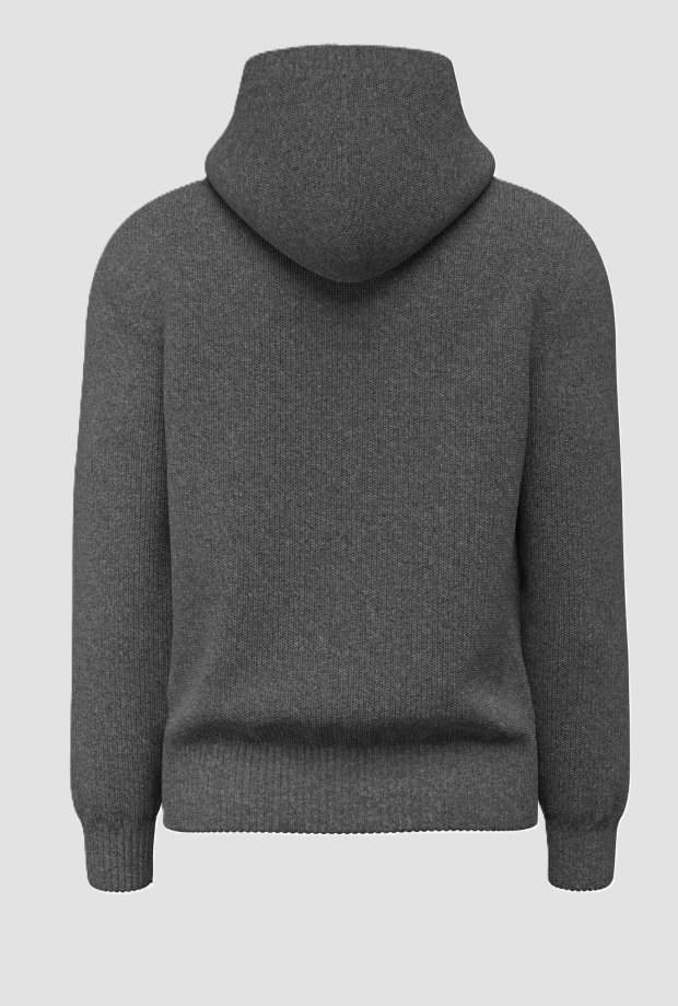 capucha hombre gris