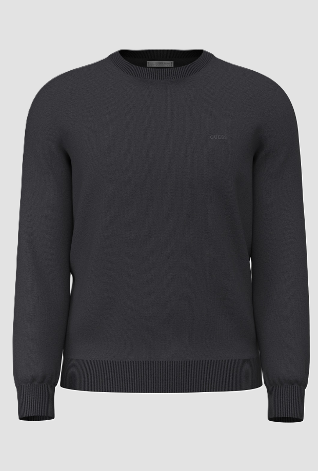 men's knitted collar black