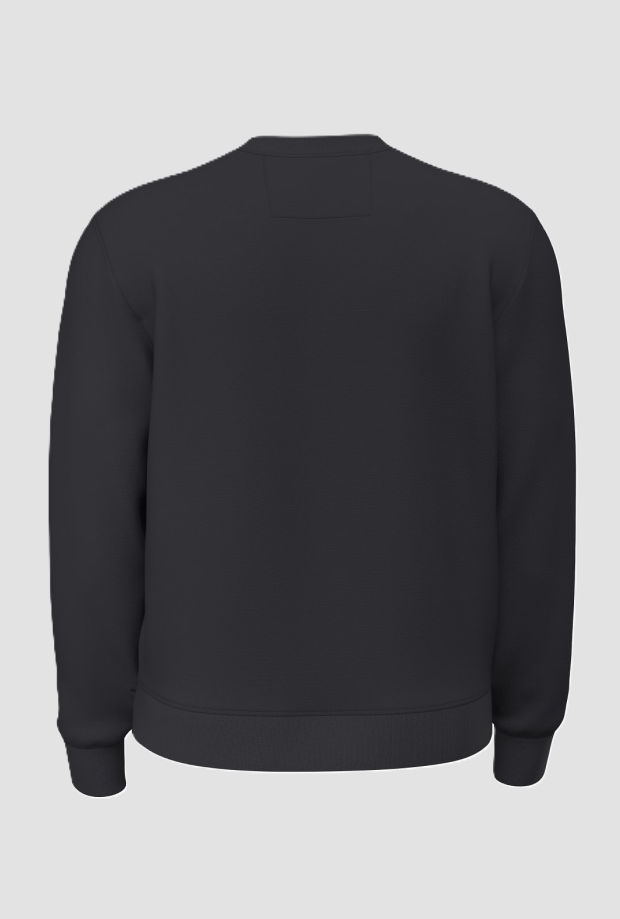Sweat col rond avec logo homme noir