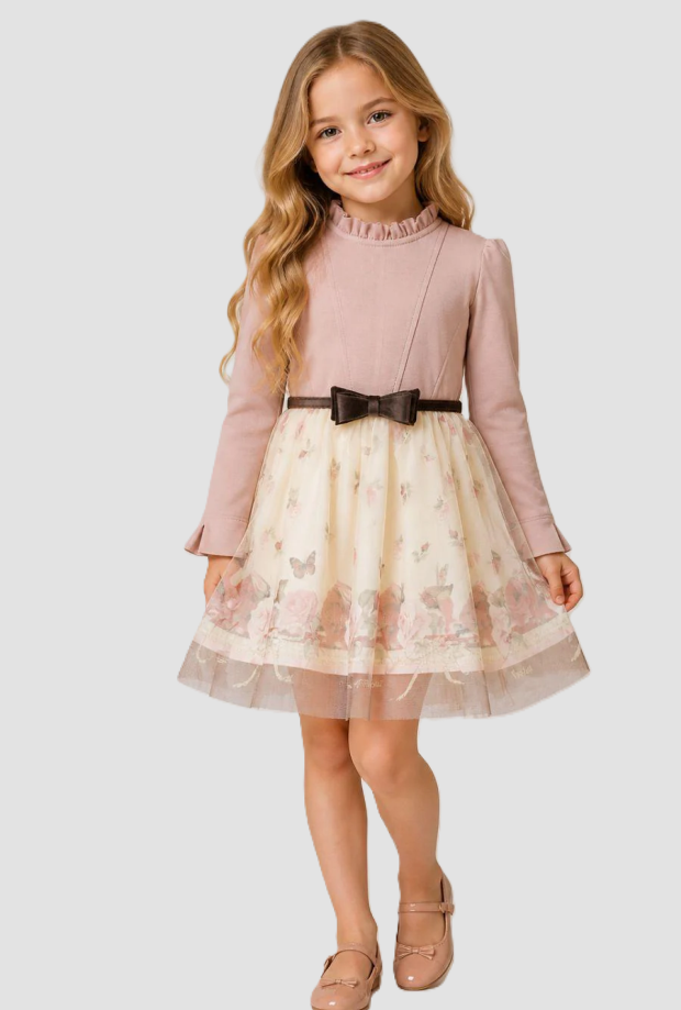 robe tulle rose