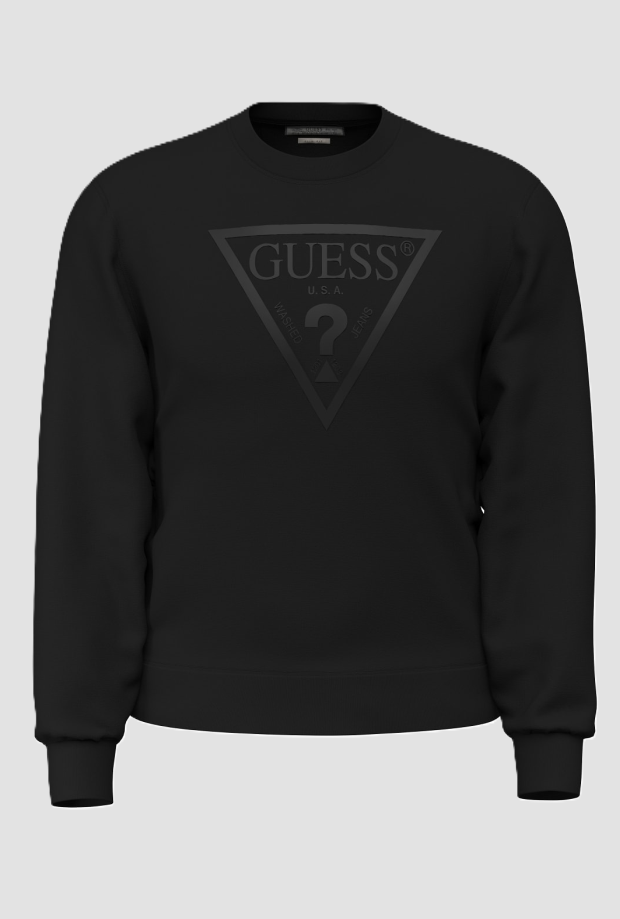 fleece sweater man zwart