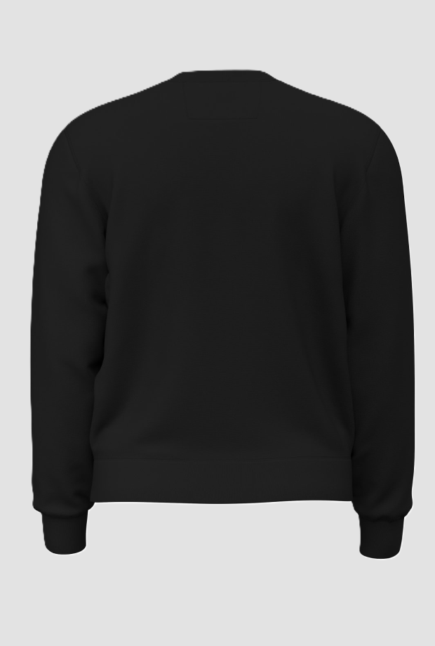 fleece sweater man zwart