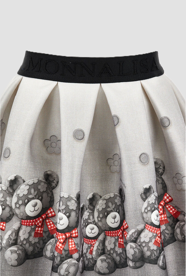 Teddy grey girl skirt