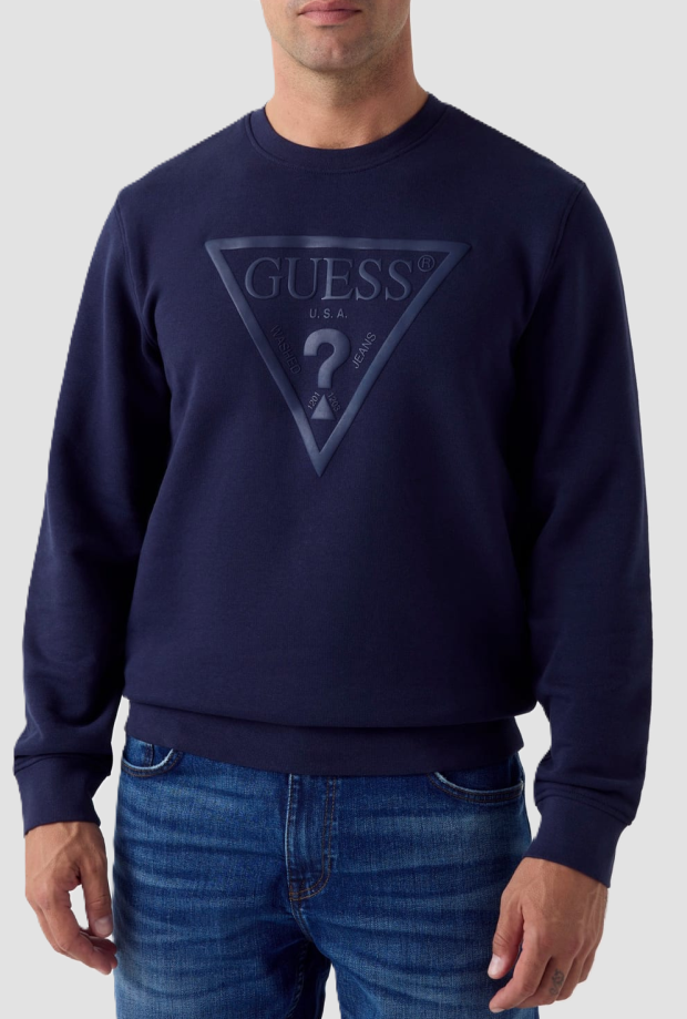 sudadera polar hombre azul marino