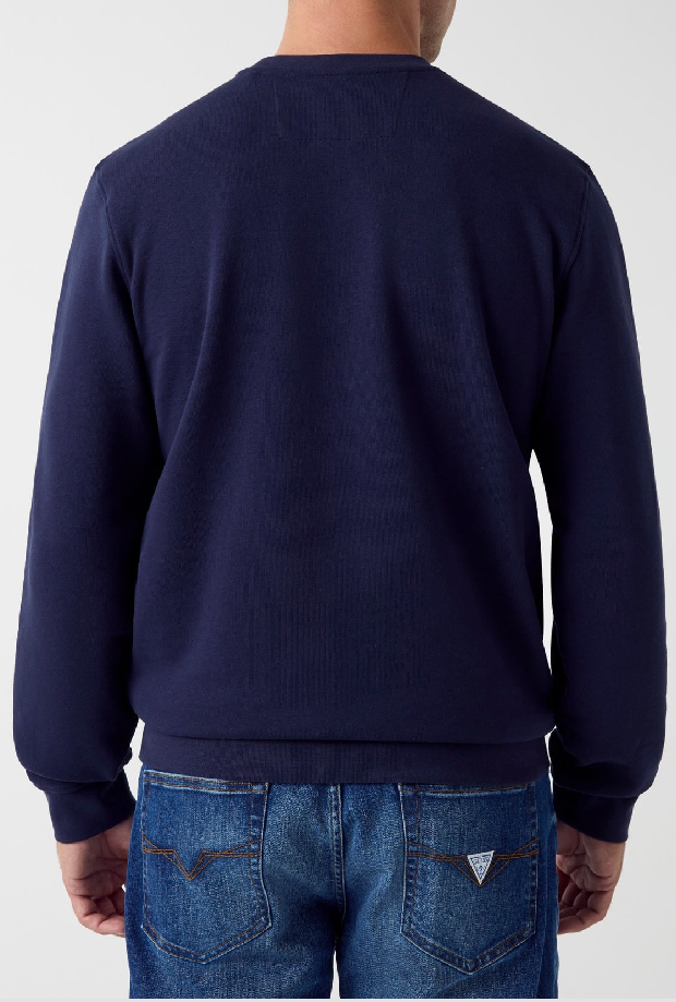 sudadera polar hombre azul marino