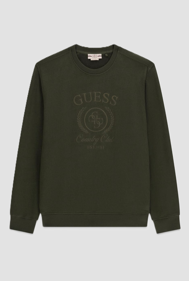 Crewneck sweatshirt man green