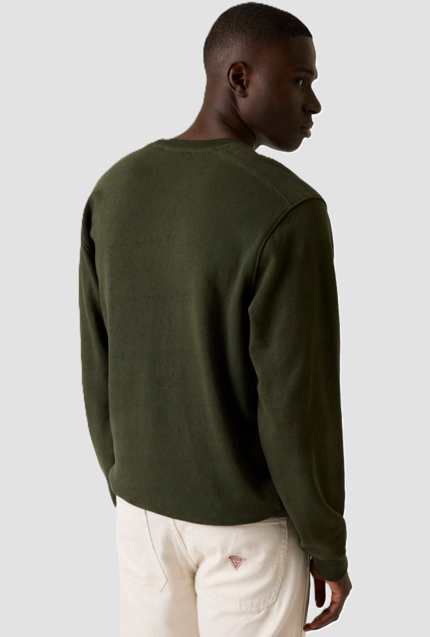 Crewneck sweatshirt man green