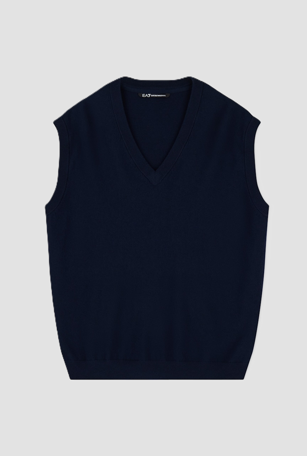 golf vest pro man navy blue