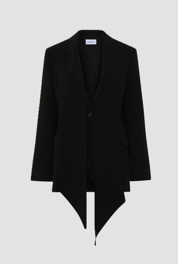 giacca in envers satin donna nero