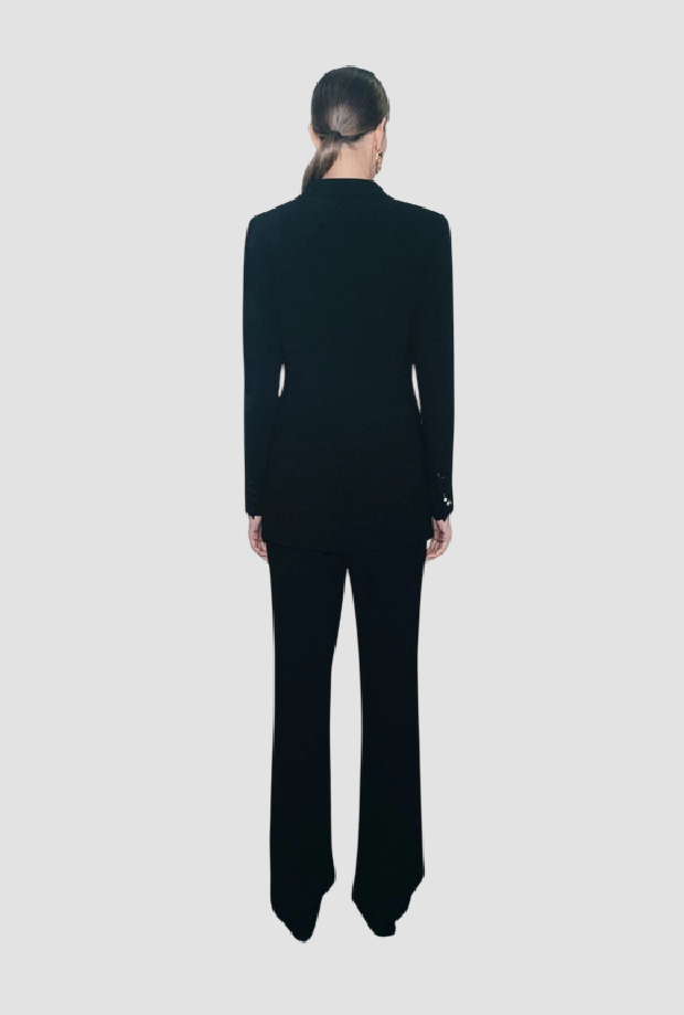 giacca in envers satin donna nero