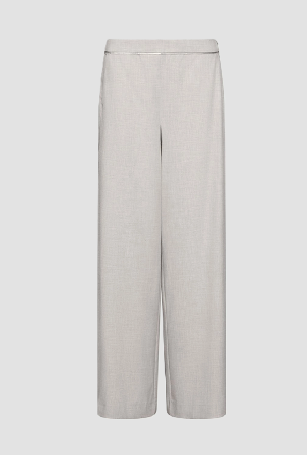 trousers wide leg woman grey
