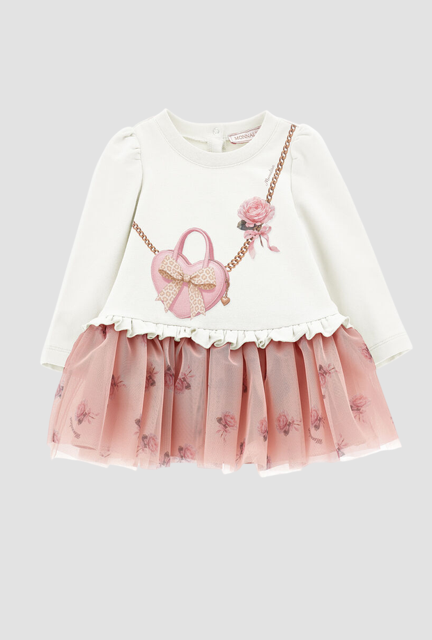 robe avec imprimé bébé sac à main
