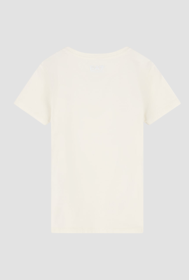 Camiseta preciosa da donna bianco