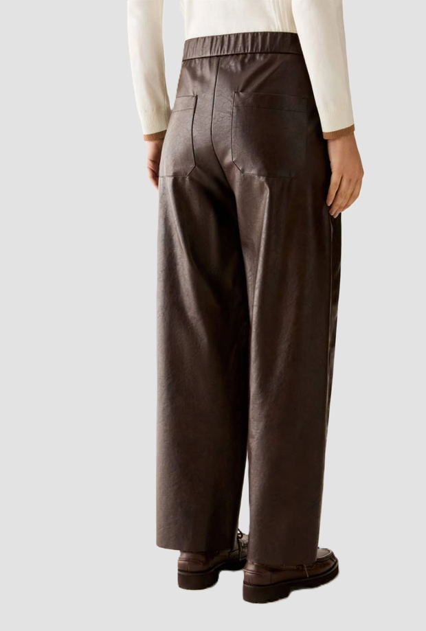 Women's leather trousers blackberry head