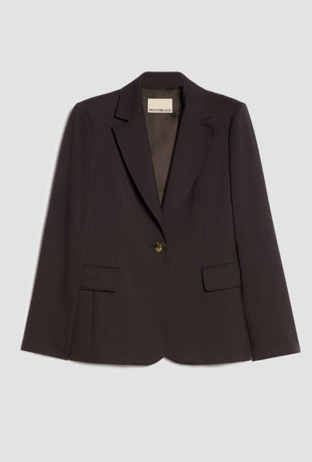 veste à un bouton tête de femme de mûre