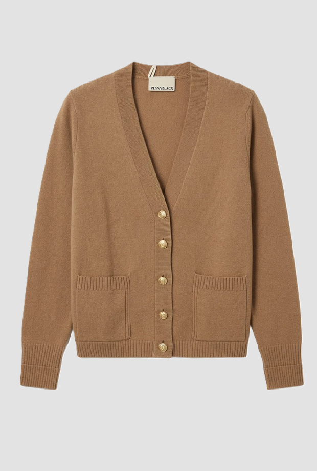 v vest voor vrouw kameel