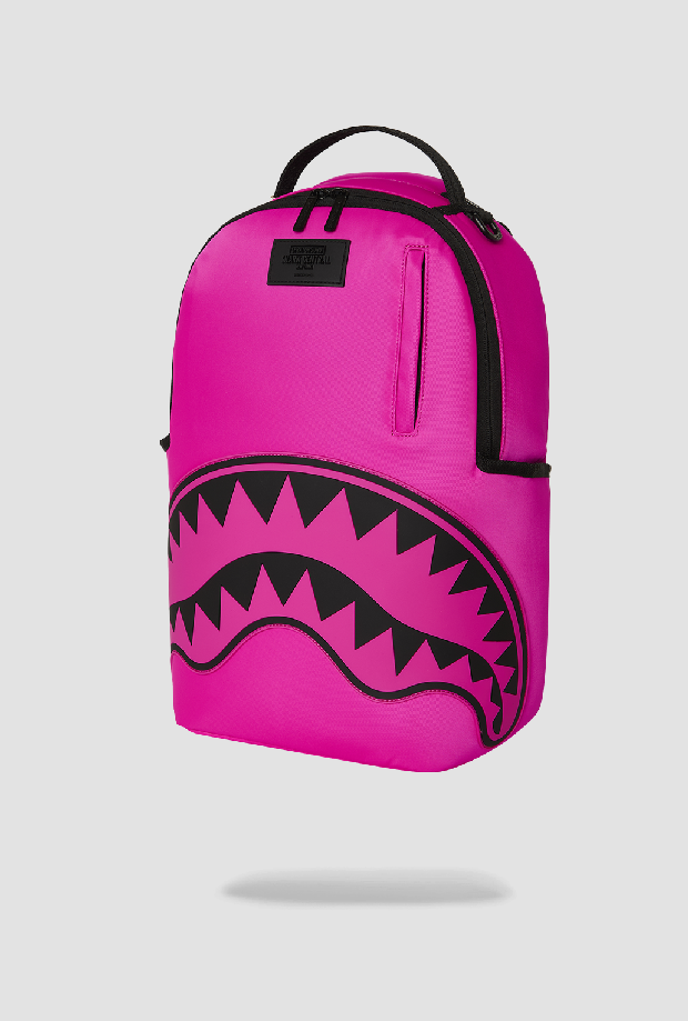backpack shark unisex pink