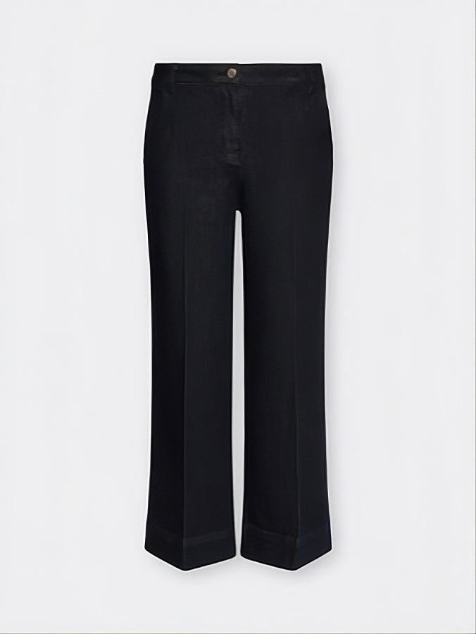 pantalones ancho mujer azul oscuro