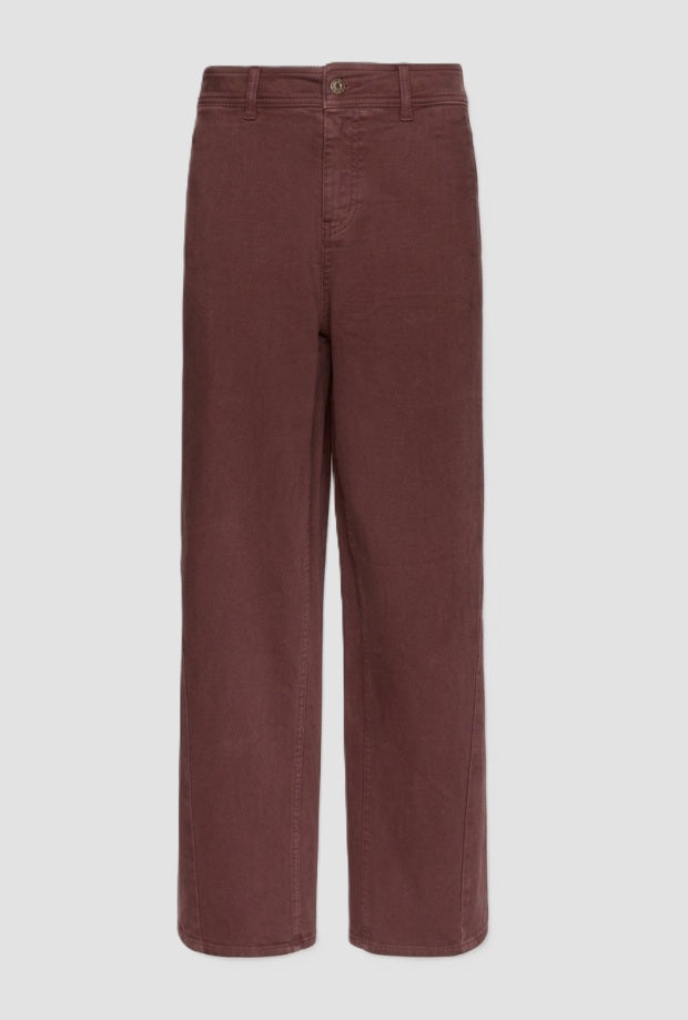 pantalone gamba dritta donna mosto