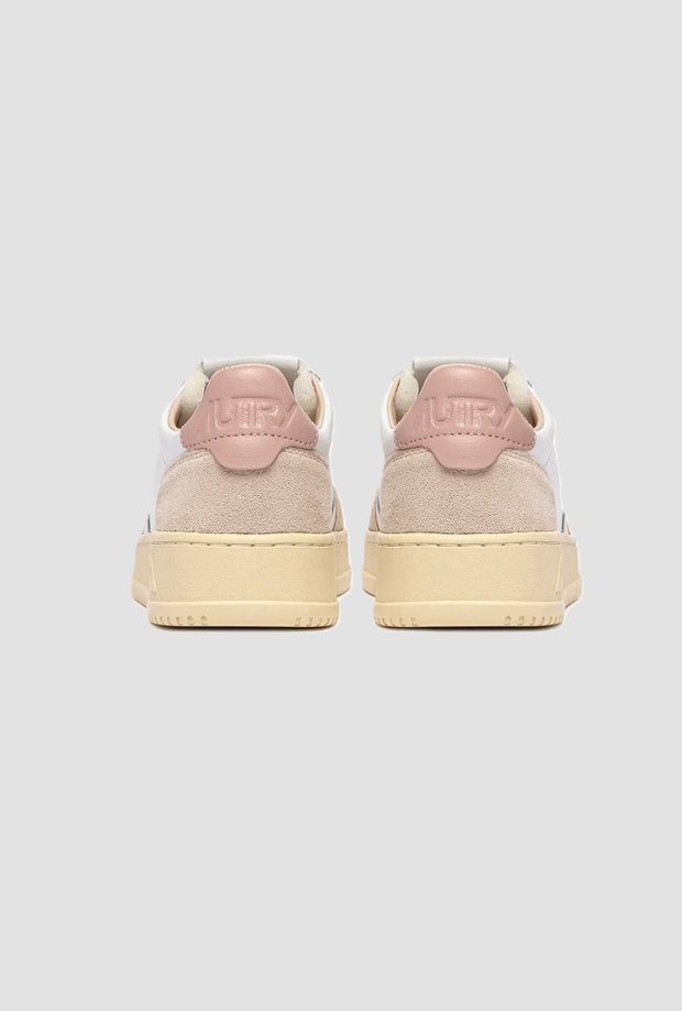 shoes medalist low woman white-pin-beige